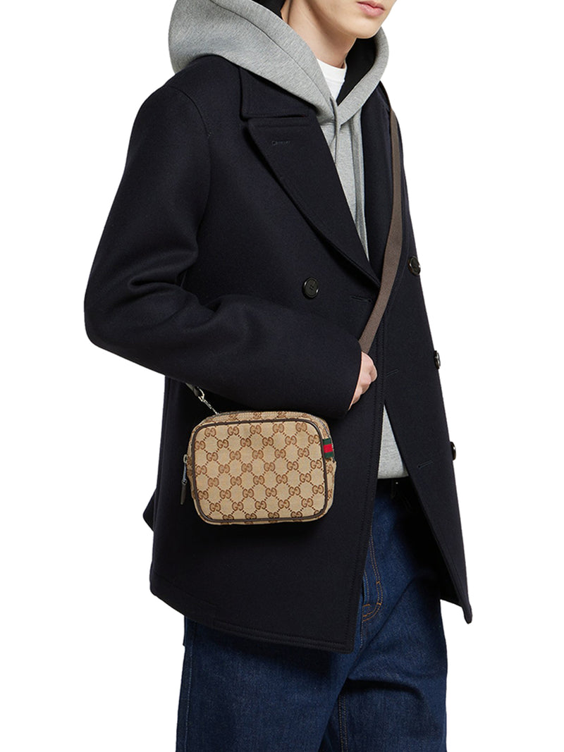 Gucci Men Mini Gg Canvas Bag GUCCI