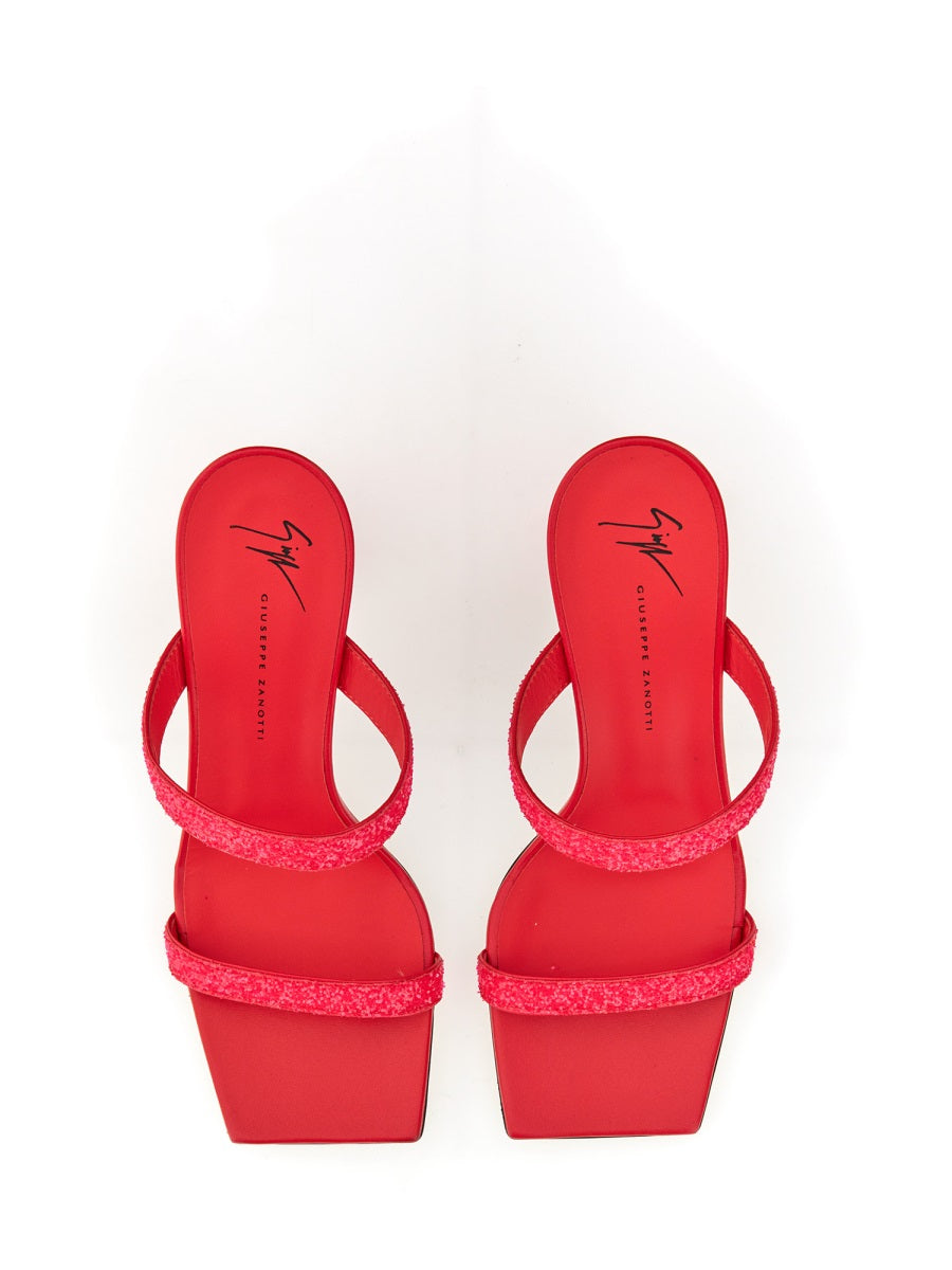 Giuseppe Zanotti Women Mules With Glitter GIUSEPPE ZANOTTI