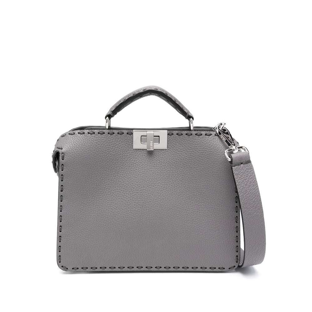 Fendi Grey Shoulder Bags Men FENDI