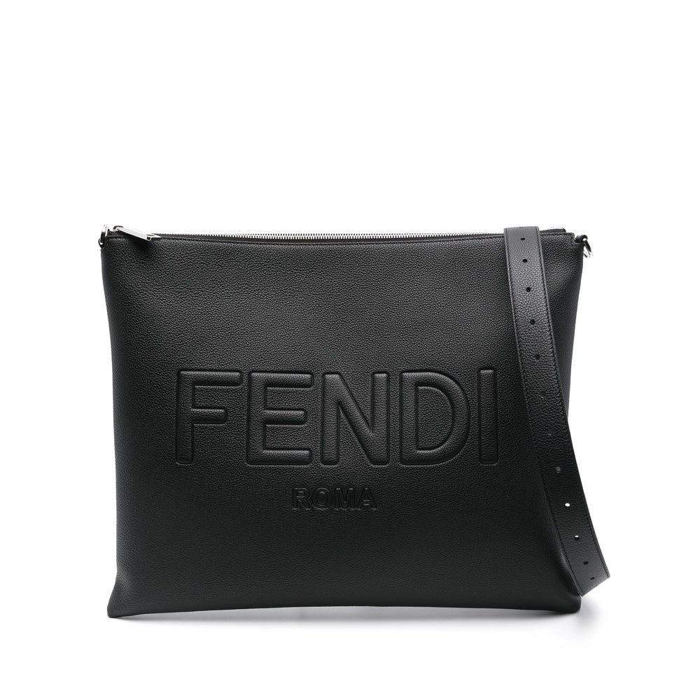 Fendi Black Shoulder Bags Men FENDI