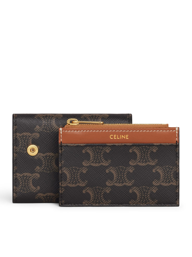 Celine Women Compact Canvas Wallet With Coin Purse CELINE