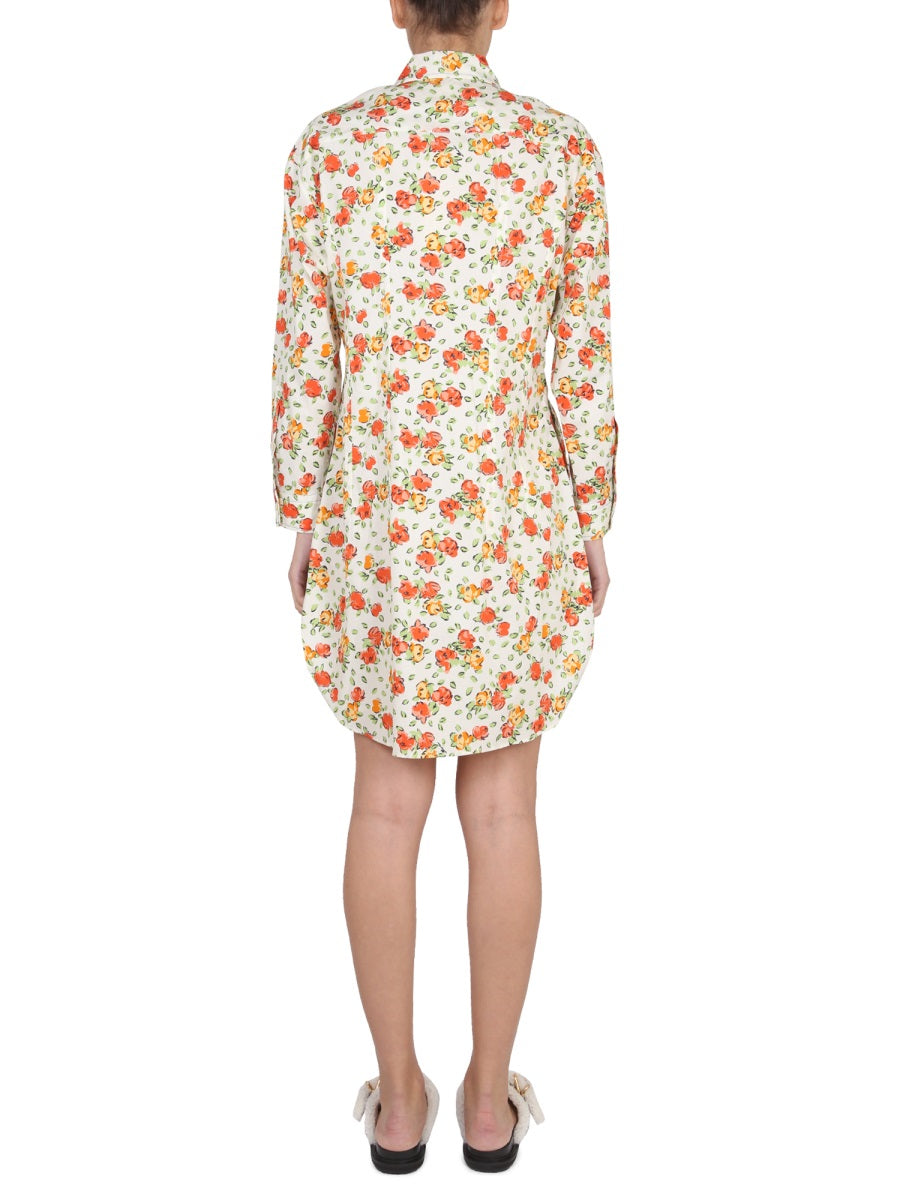 Marni Women Shirt Dress With Floral Pattern MARNI