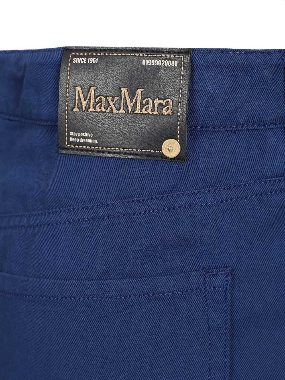 'S Max Mara Women Cotton And Linen Drill Trousers S MAX MARA