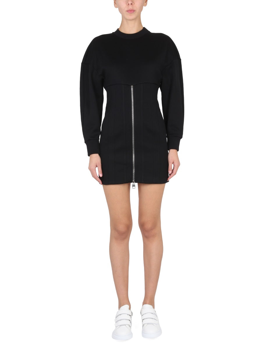 Alexander Mcqueen Women Mini Dress With Cocoon Sleeves ALEXANDER MCQUEEN