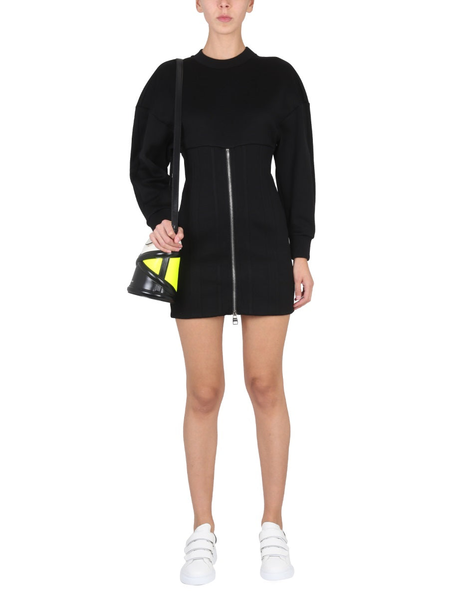 Alexander Mcqueen Women Mini Dress With Cocoon Sleeves ALEXANDER MCQUEEN