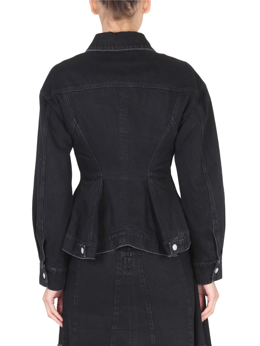 Alexander Mcqueen Women Hybrid Denim Jacket ALEXANDER MCQUEEN