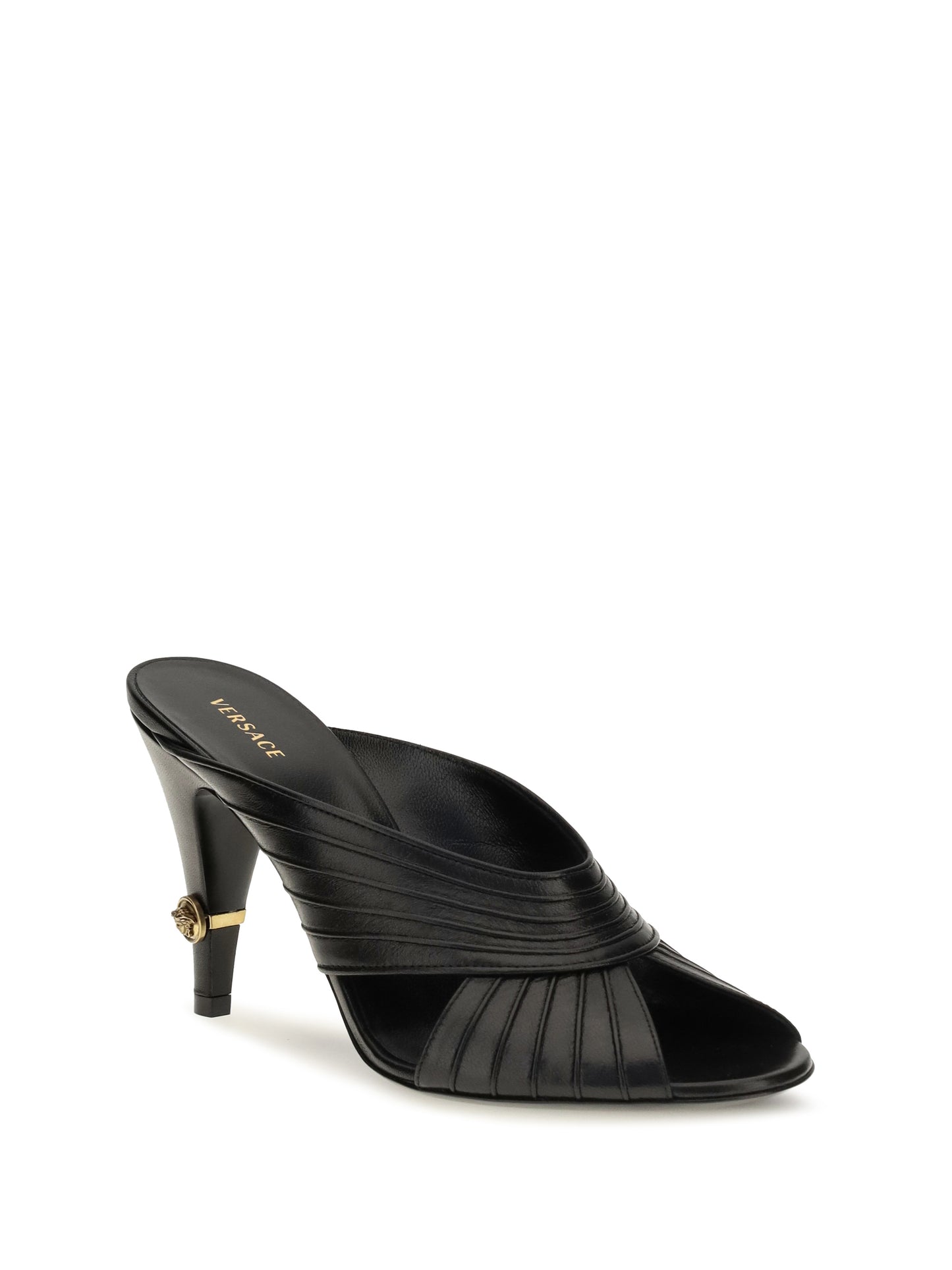 Versace Women Gianni Nappa Leather Mules VERSACE
