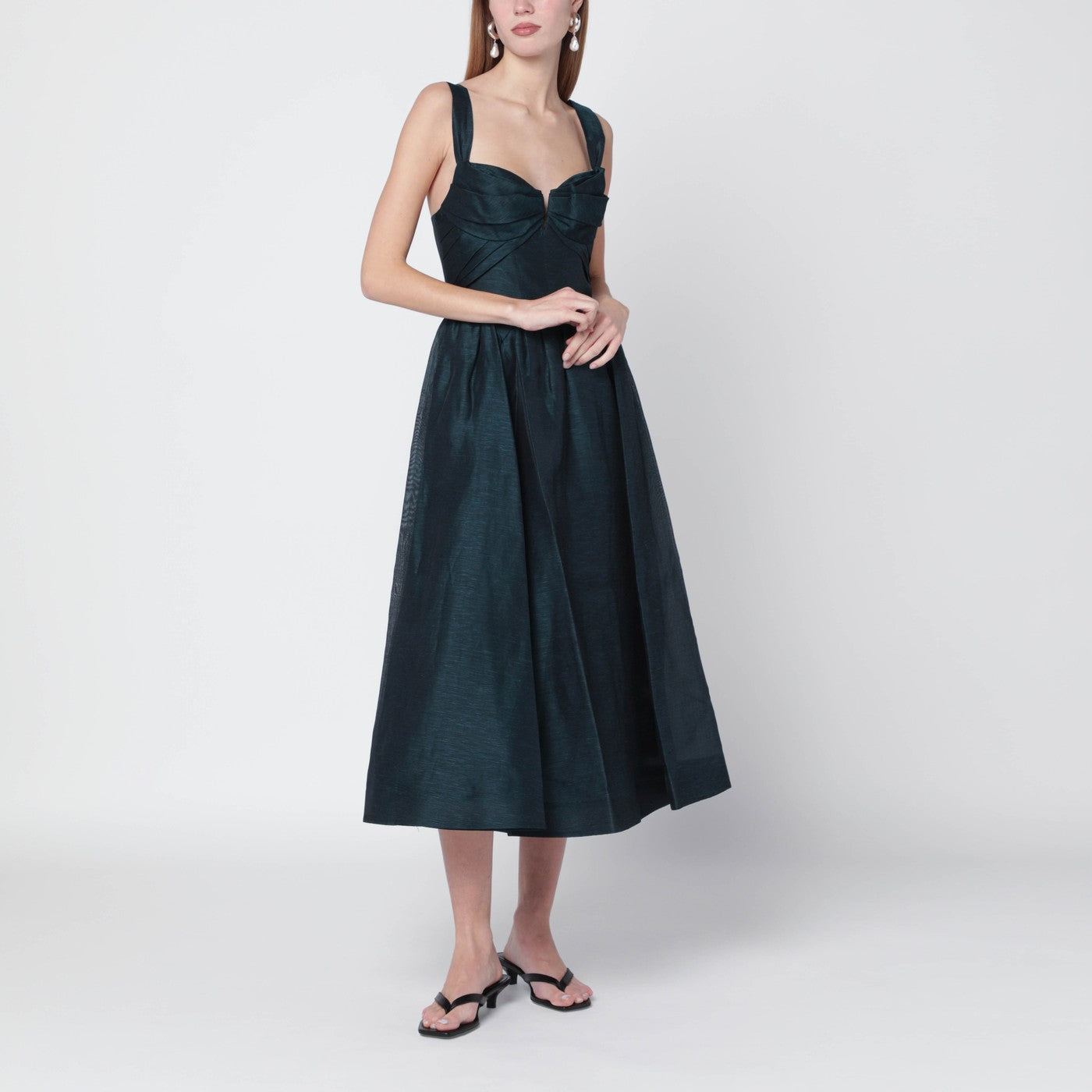 Zimmermann Rebellion Draped Midi Dress Women ZIMMERMANN
