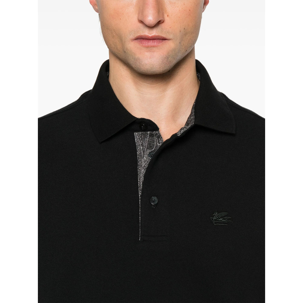 Etro Black Polo Shirts Men ETRO