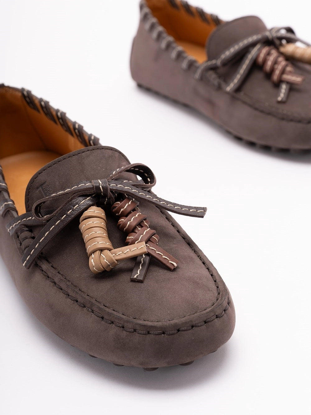 Tod's Women `Glove Gommino` Loafers In Nubuck TOD'S
