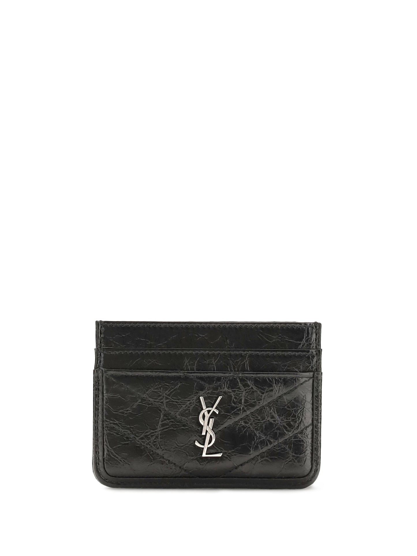Saint Laurent Women Niki Vintage Leather Card Holder SAINT LAURENT