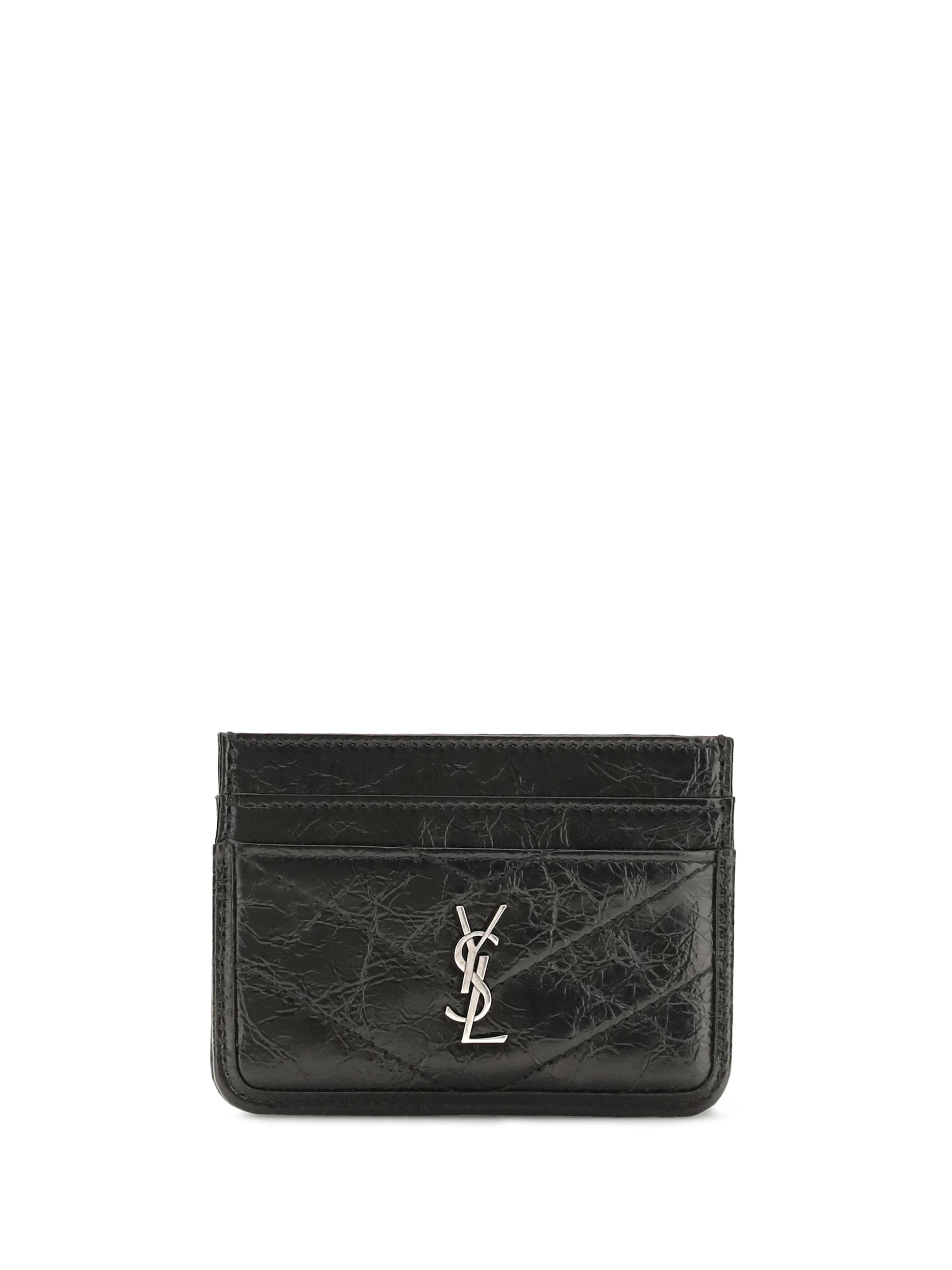 Saint Laurent Women Niki Vintage Leather Card Holder SAINT LAURENT