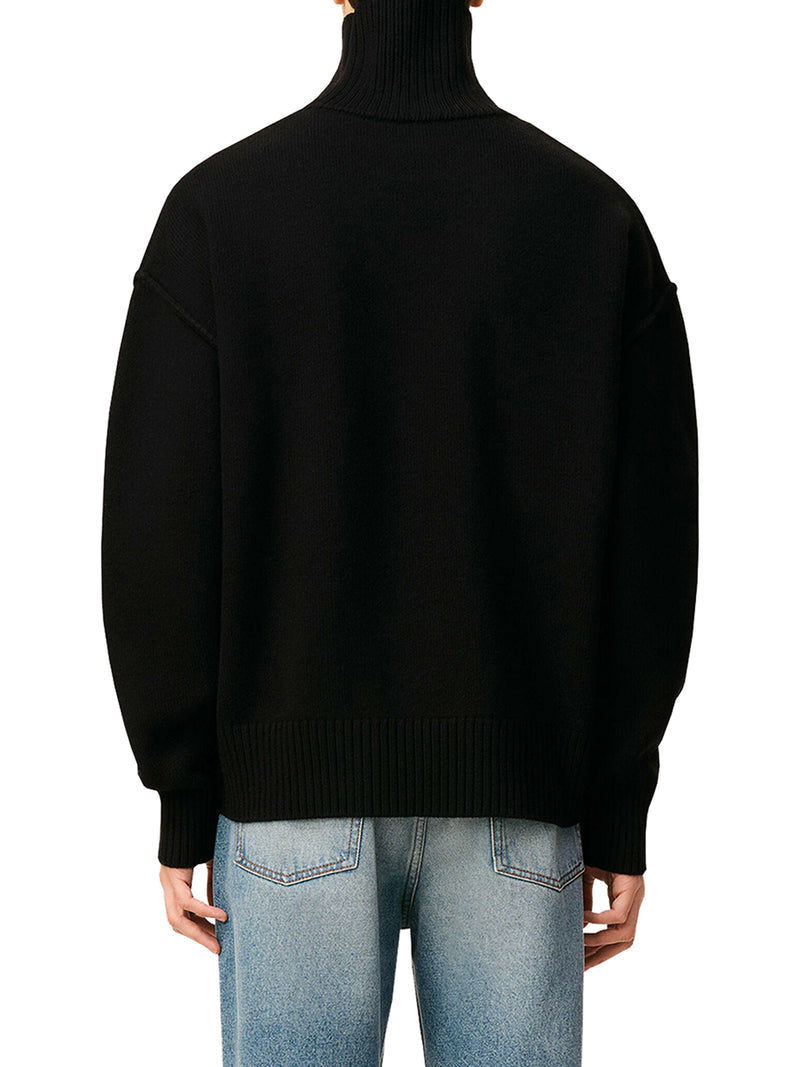 Ami Paris Men Ami De Coeur Wool High Neck Sweater AMI PARIS