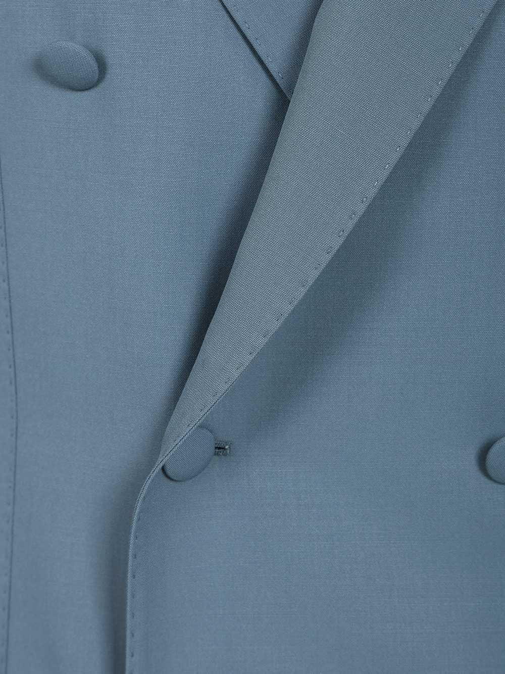 Dolce & Gabbana Men Double-Breasted Wool Poplin Jacket DOLCE & GABBANA