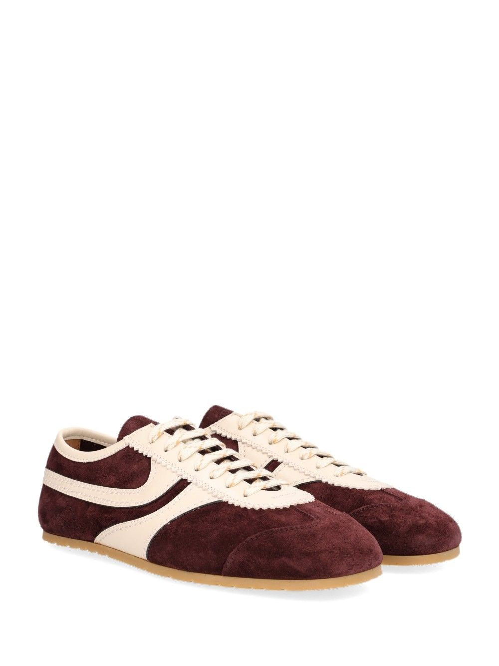Dries Van Noten Men Suede Sneakers With Leather Trim DRIES VAN NOTEN
