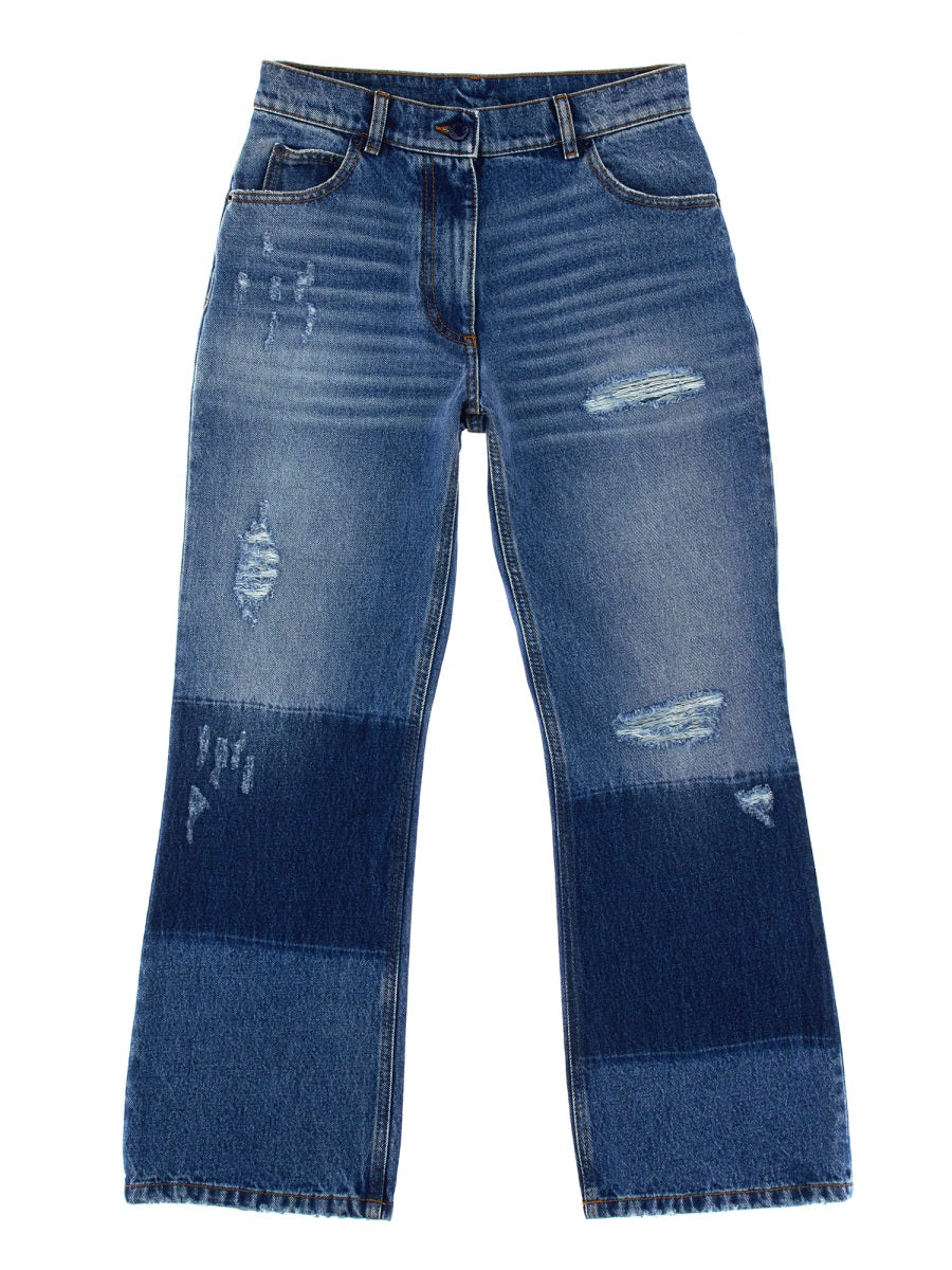 Moncler Genius Men Jeans With Star Inlays 8 Moncler Palm Angels MONCLER GENIUS