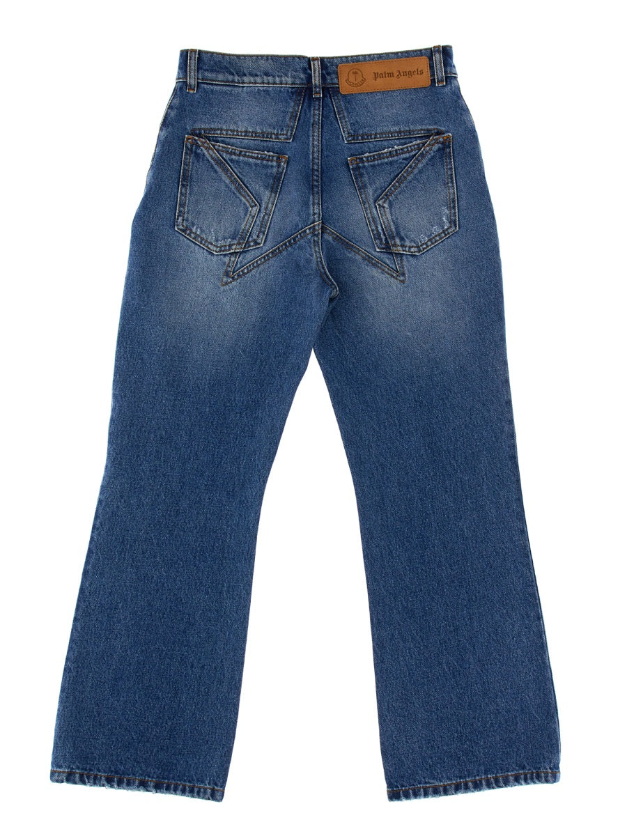 Moncler Genius Men Jeans With Star Inlays 8 Moncler Palm Angels MONCLER GENIUS