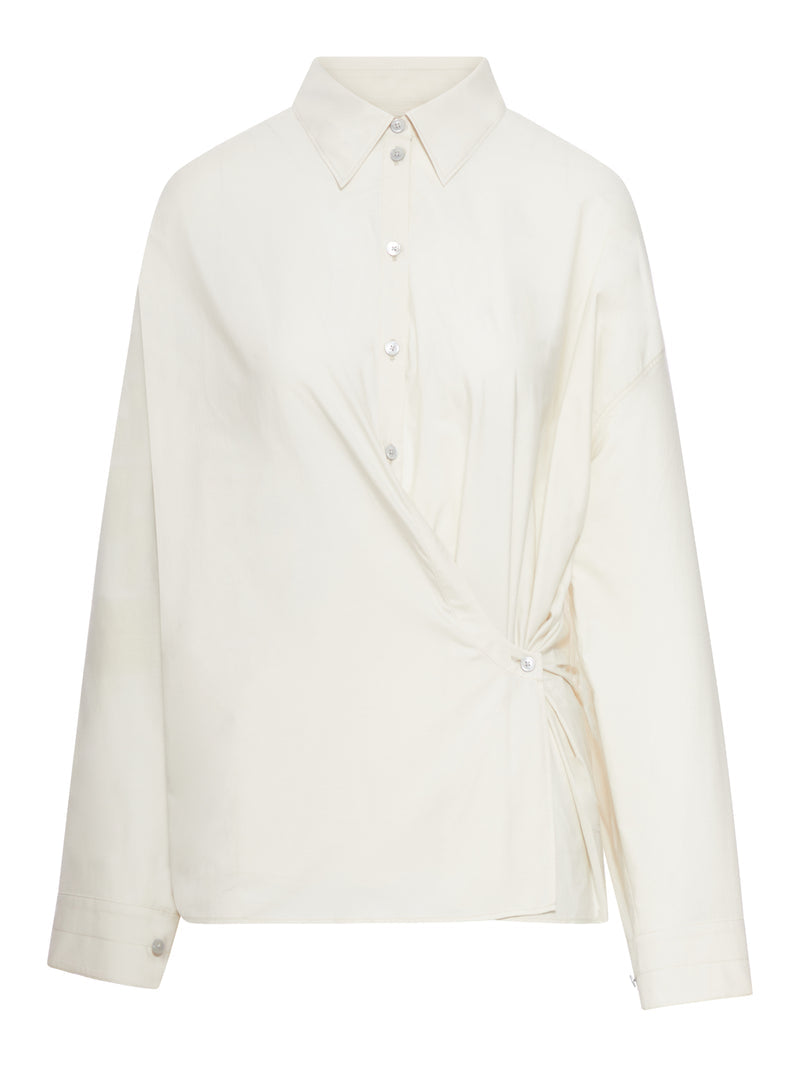 Lemaire Women Twisted Cotton Shirt LEMAIRE