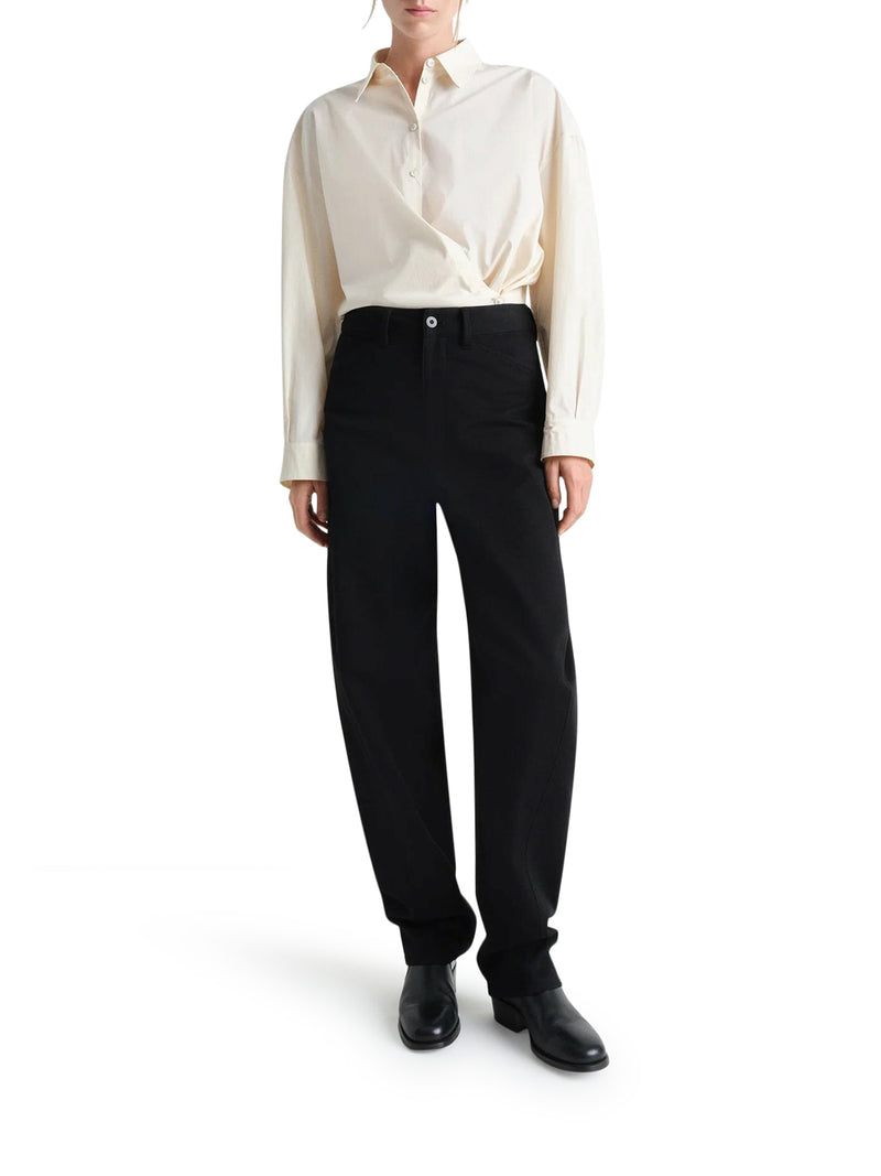 Lemaire Women Twisted Cotton Shirt LEMAIRE