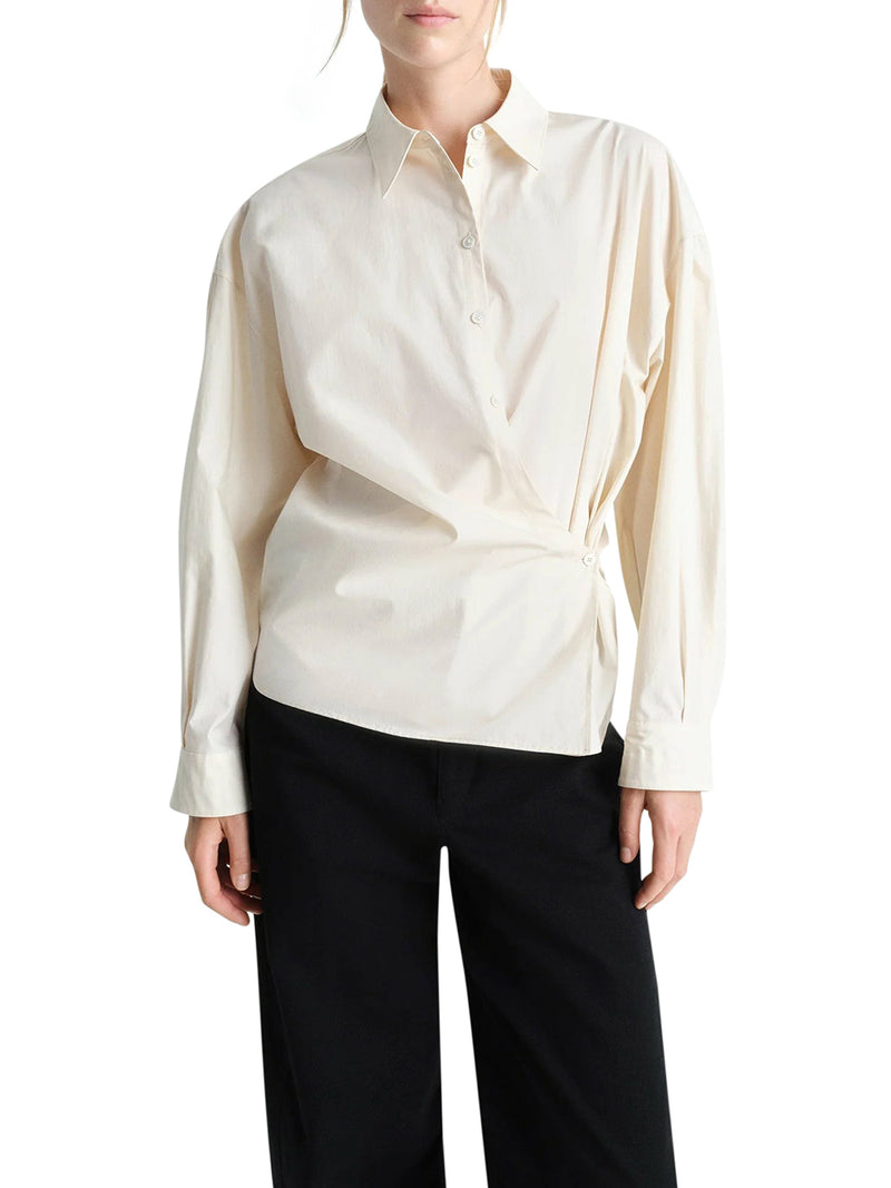 Lemaire Women Twisted Cotton Shirt LEMAIRE