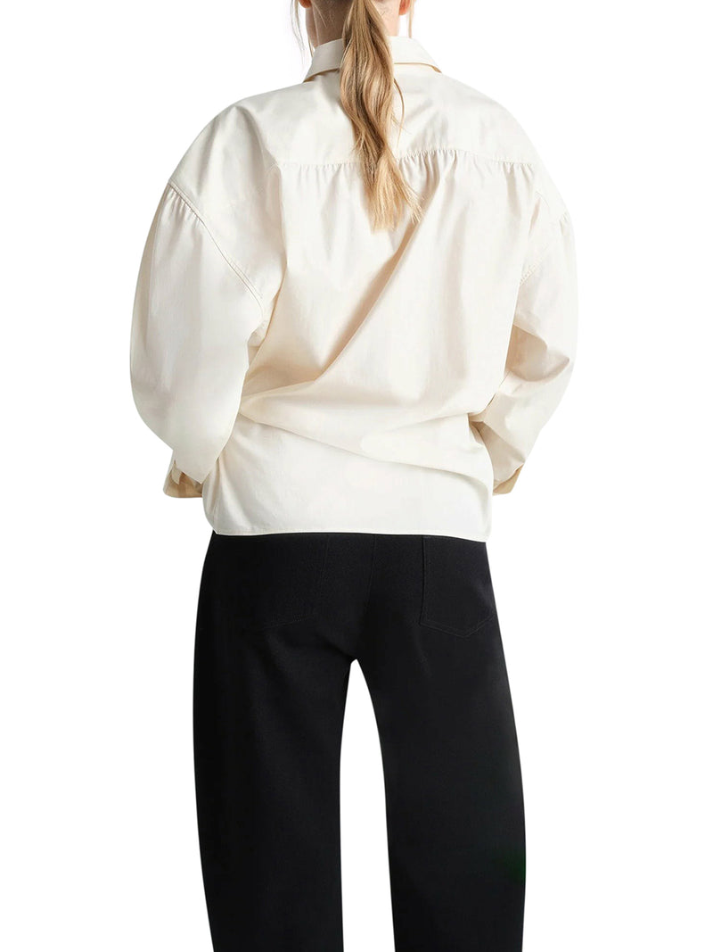 Lemaire Women Twisted Cotton Shirt LEMAIRE