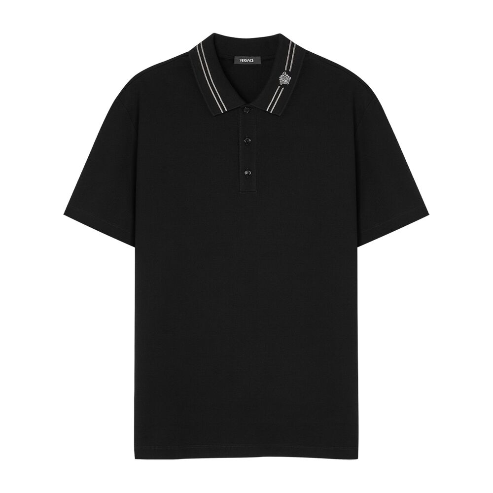 Versace Black Polo Shirts Men VERSACE