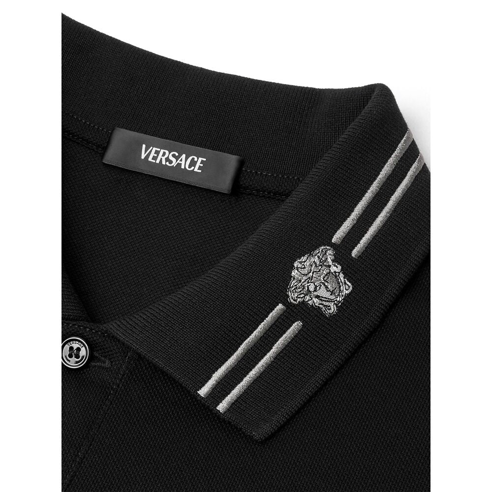 Versace Black Polo Shirts Men VERSACE