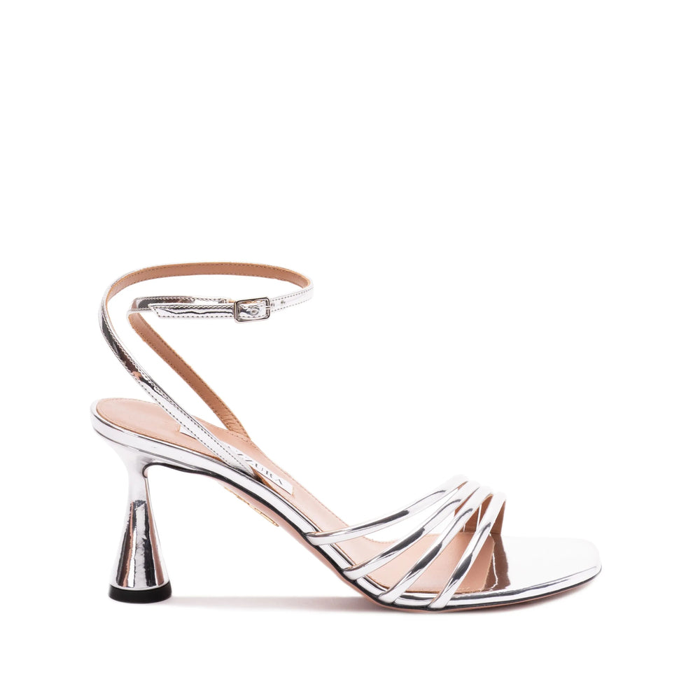 Aquazzura Silver Sandals Women AQUAZZURA
