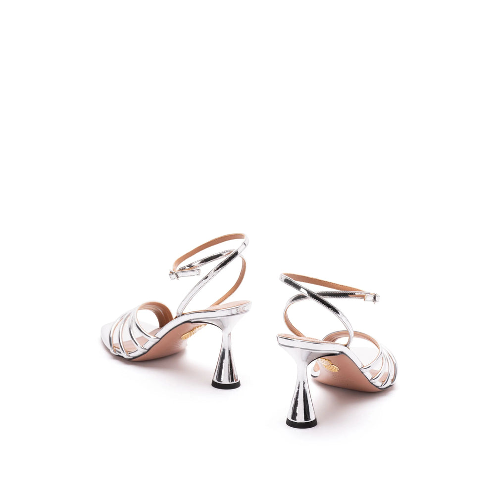 Aquazzura Silver Sandals Women AQUAZZURA