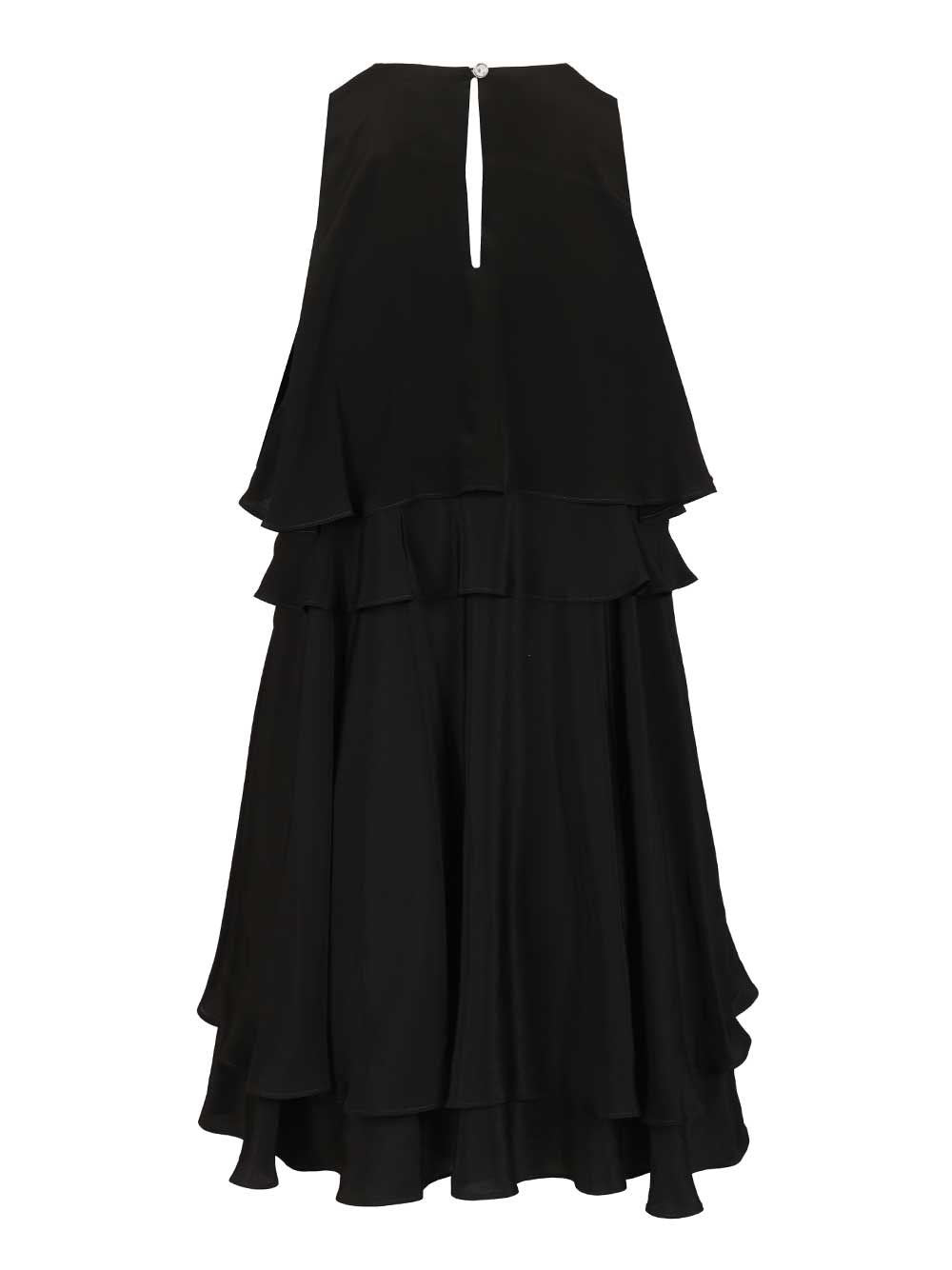 Ami Women Short Sleeveless Dress With Ruffles AMI PARIS