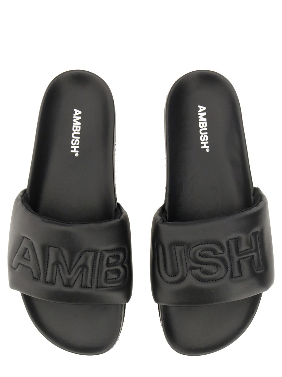 Ambush Men Leather Slide Sandal AMBUSH