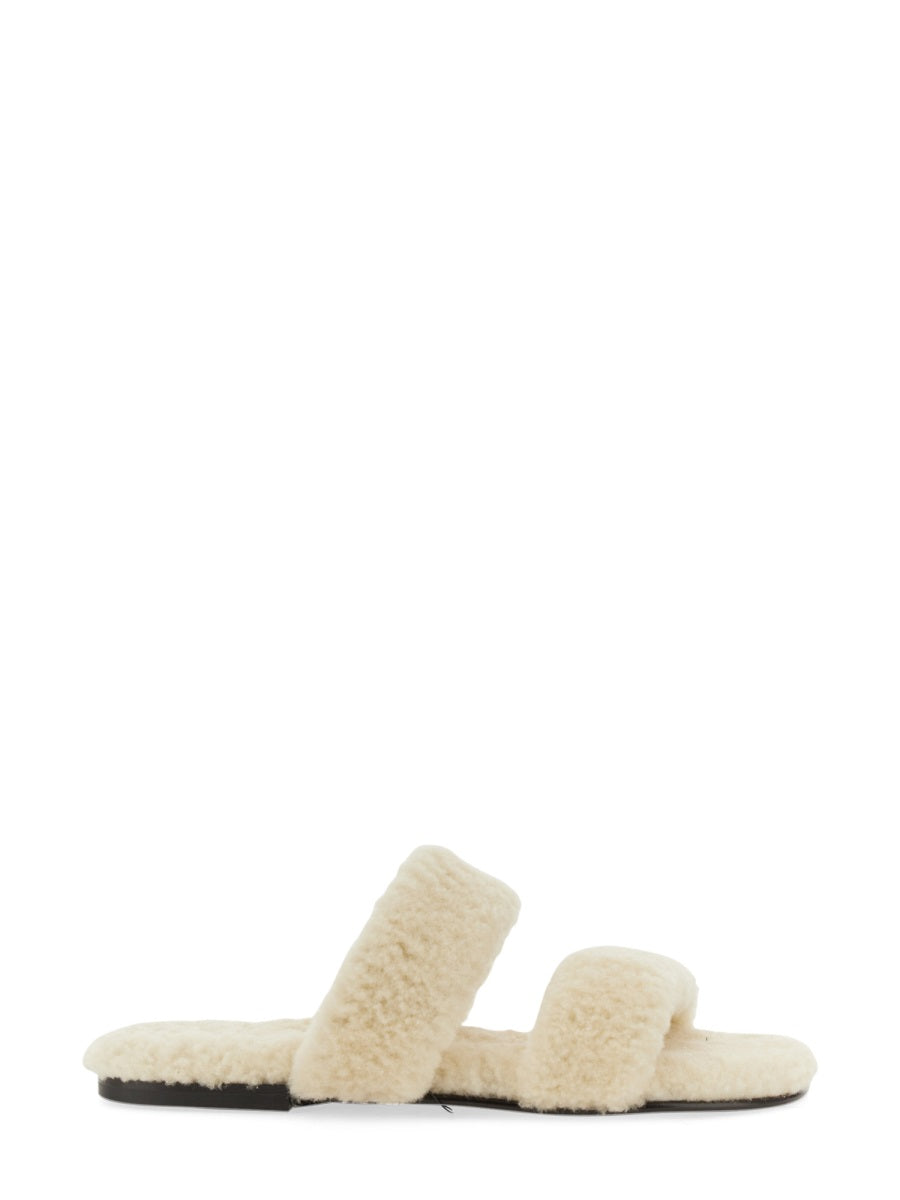 Saint Laurent Men Shearling Sandal SAINT LAURENT