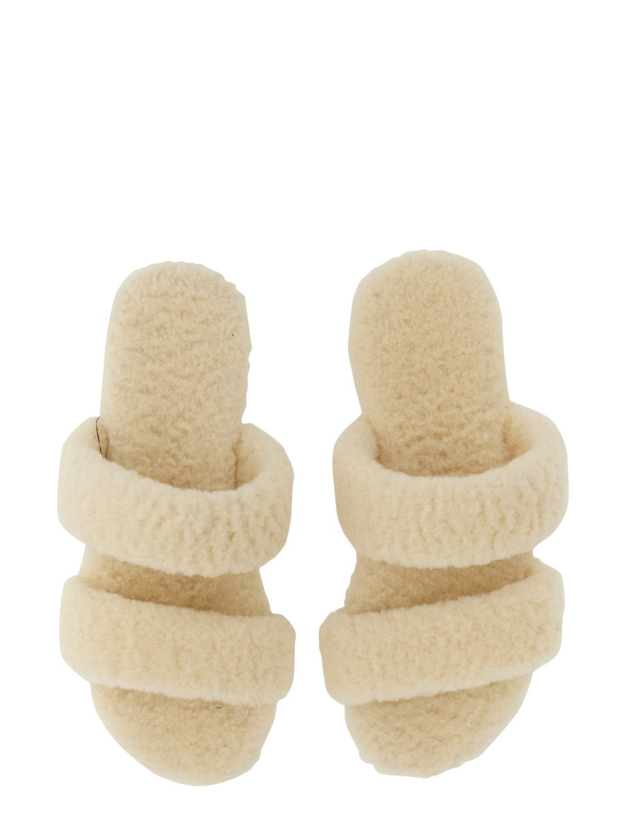 Saint Laurent Men Shearling Sandal SAINT LAURENT