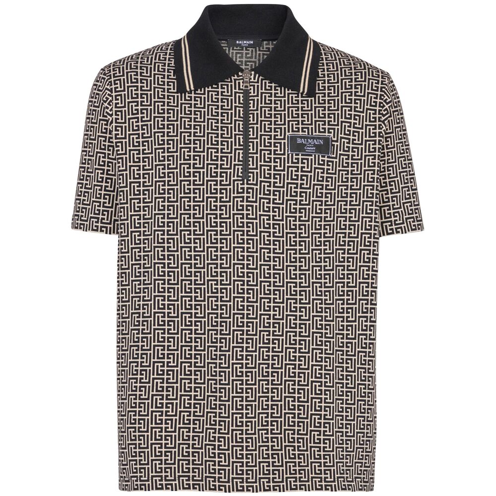 Balmain Black Polo Shirts Men BALMAIN