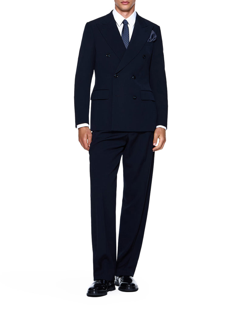 Giorgio Armani Men Royal Line Double Breasted Suit In Canneté Crepe Wool GIORGIO ARMANI