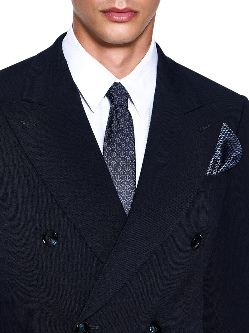 Giorgio Armani Men Royal Line Double Breasted Suit In Canneté Crepe Wool GIORGIO ARMANI