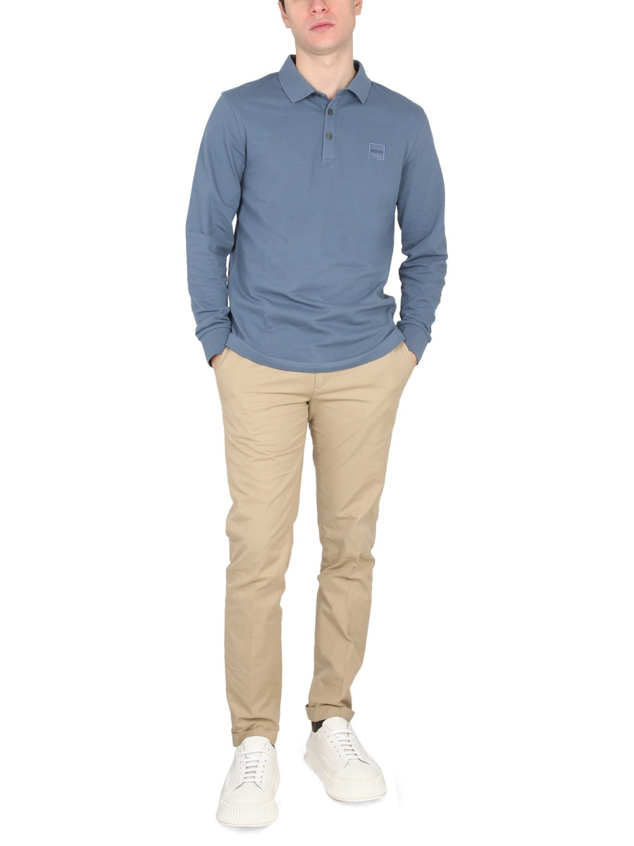 Boss Men Polo With Logo Patch BOSS
