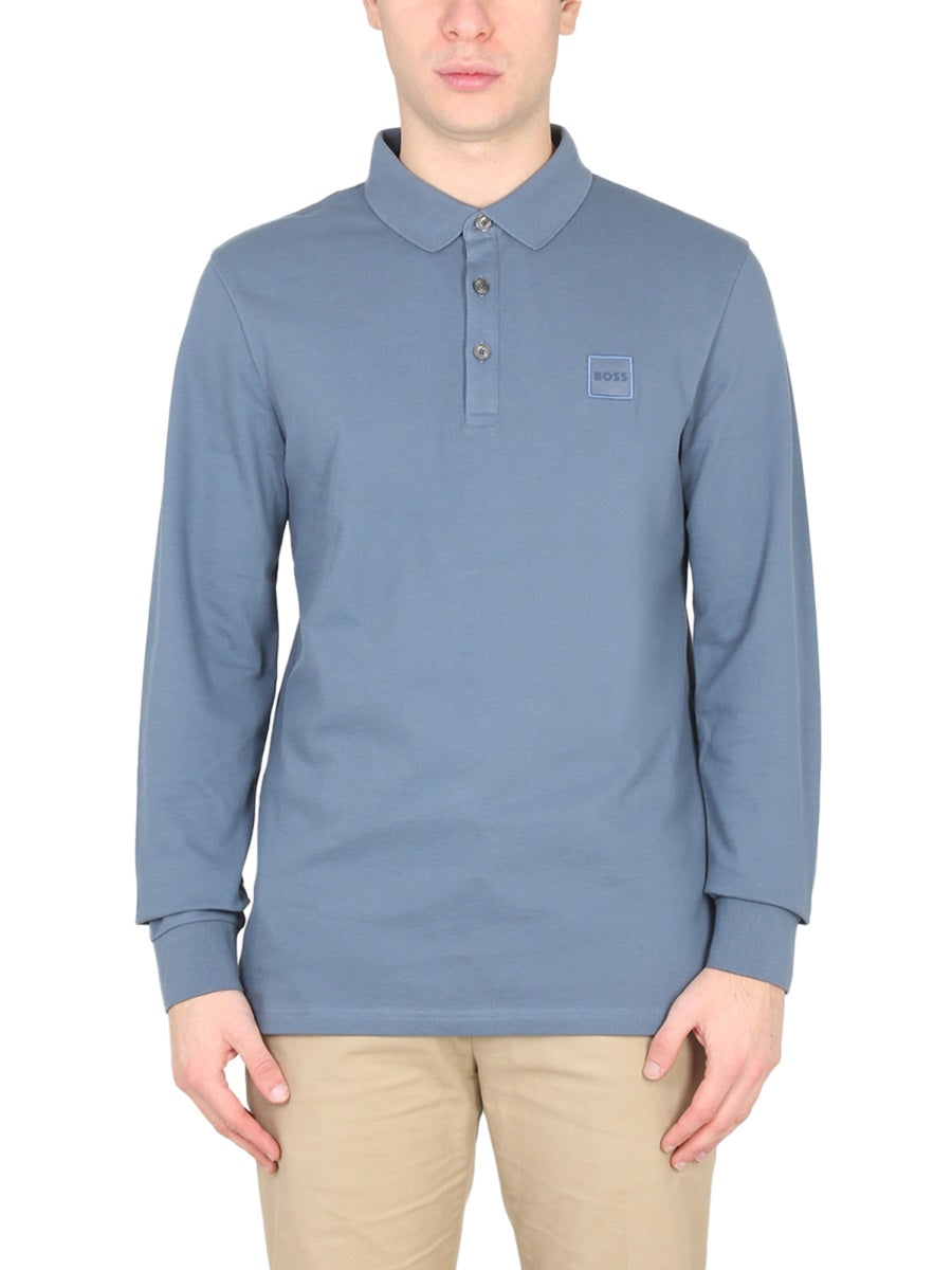 Boss Men Polo With Logo Patch BOSS