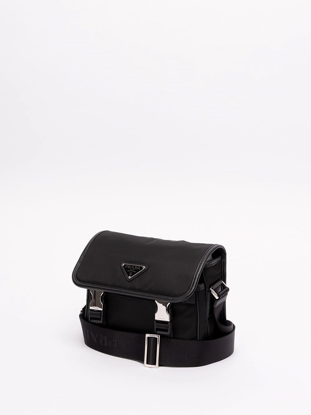 Prada Men Re-Nylon And Saffiano Leather Shoulder Bag PRADA