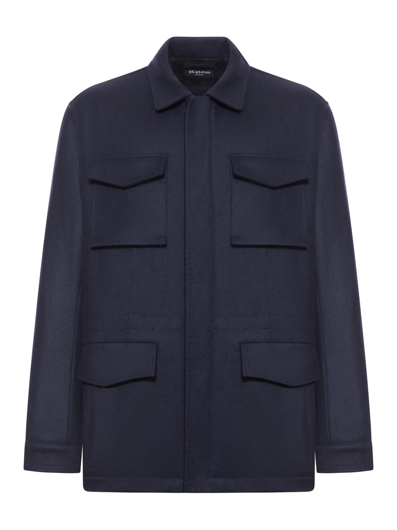 Kiton Men Multi-Pocket Cashmere Field Jacket KITON