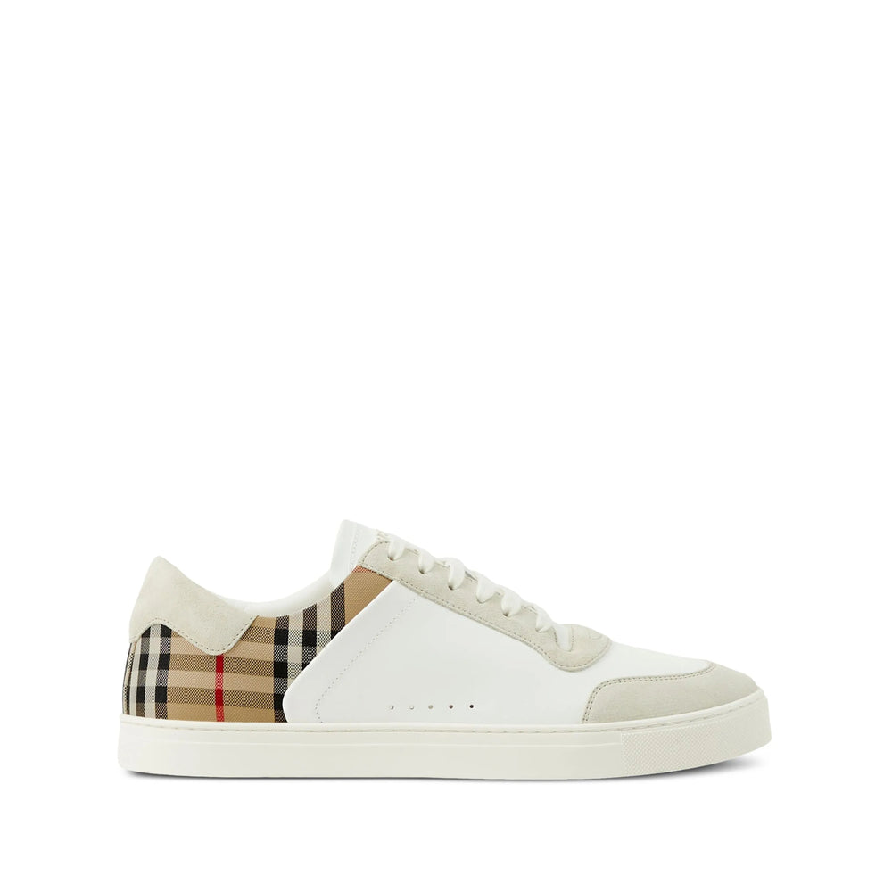 Burberry White Trainers - Low-Tops Men BURBERRY