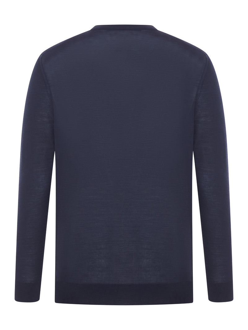 Kiton Men Crewneck Sweater In 14 Micron Wool KITON