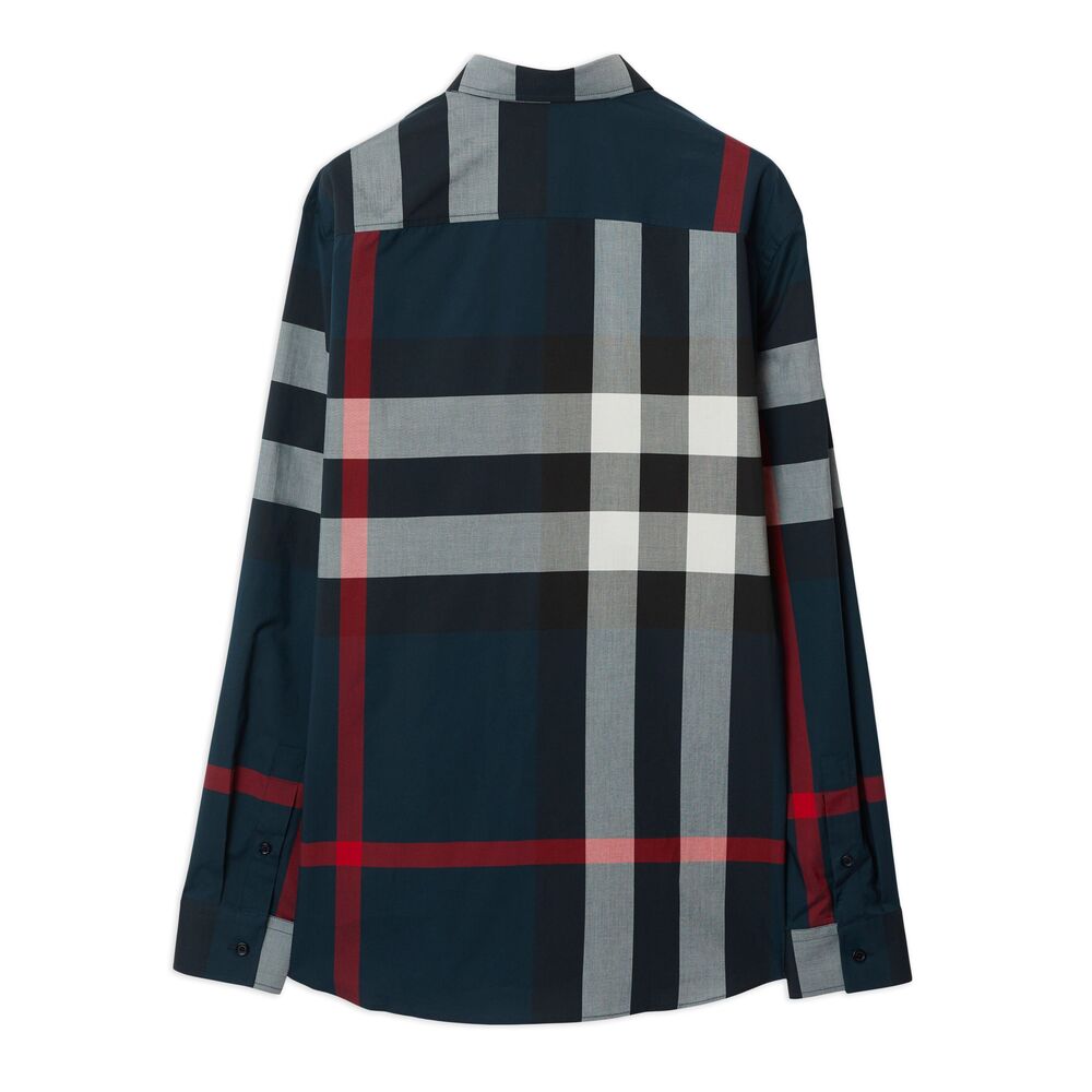 Burberry Blue Shirts Men BURBERRY