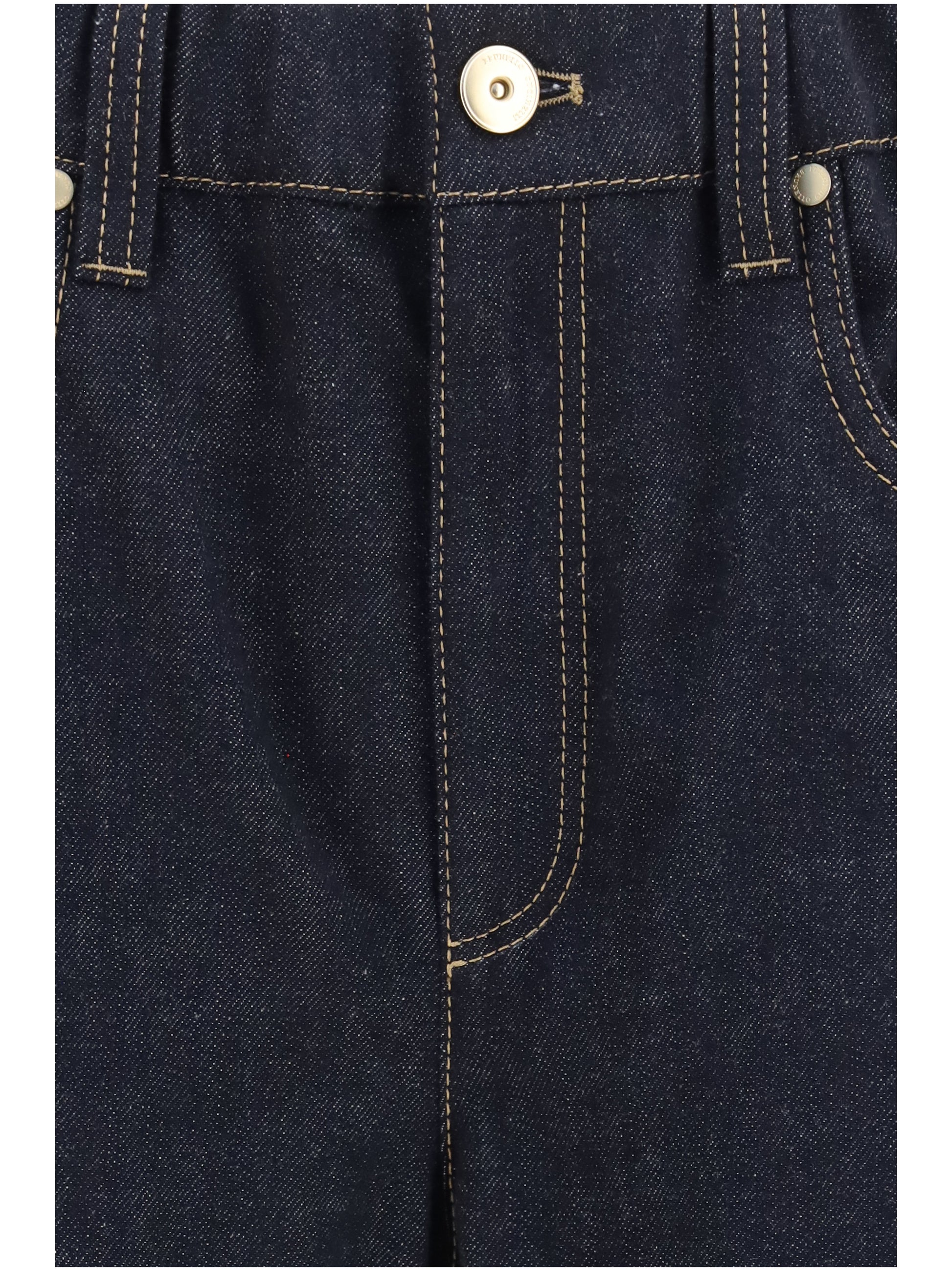 Brunello Cucinelli Women Palazzo Denim Pants BRUNELLO CUCINELLI