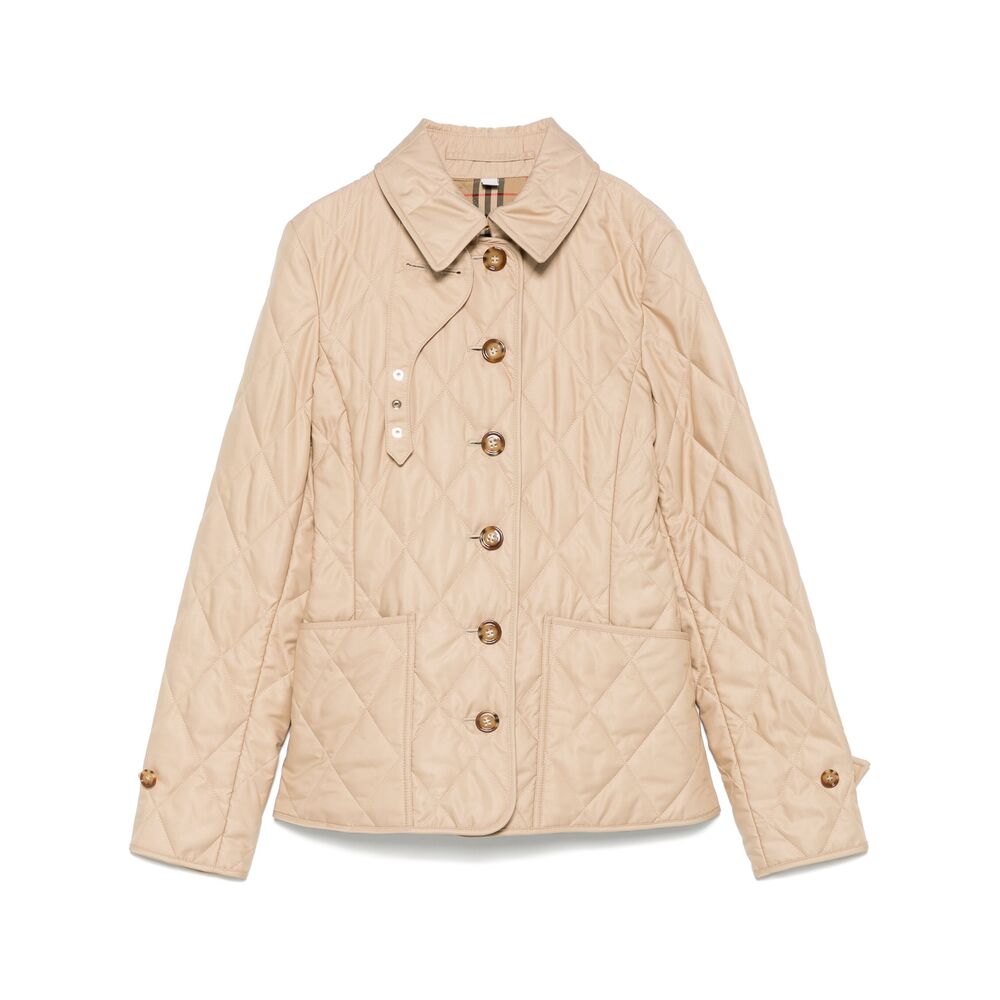 Burberry Neutrals Jackets - Fitted Jackets Women BURBERRY