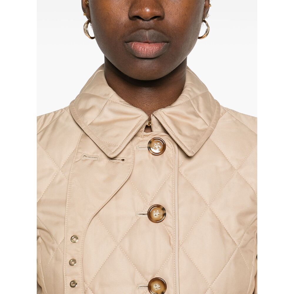 Burberry Neutrals Jackets - Fitted Jackets Women BURBERRY