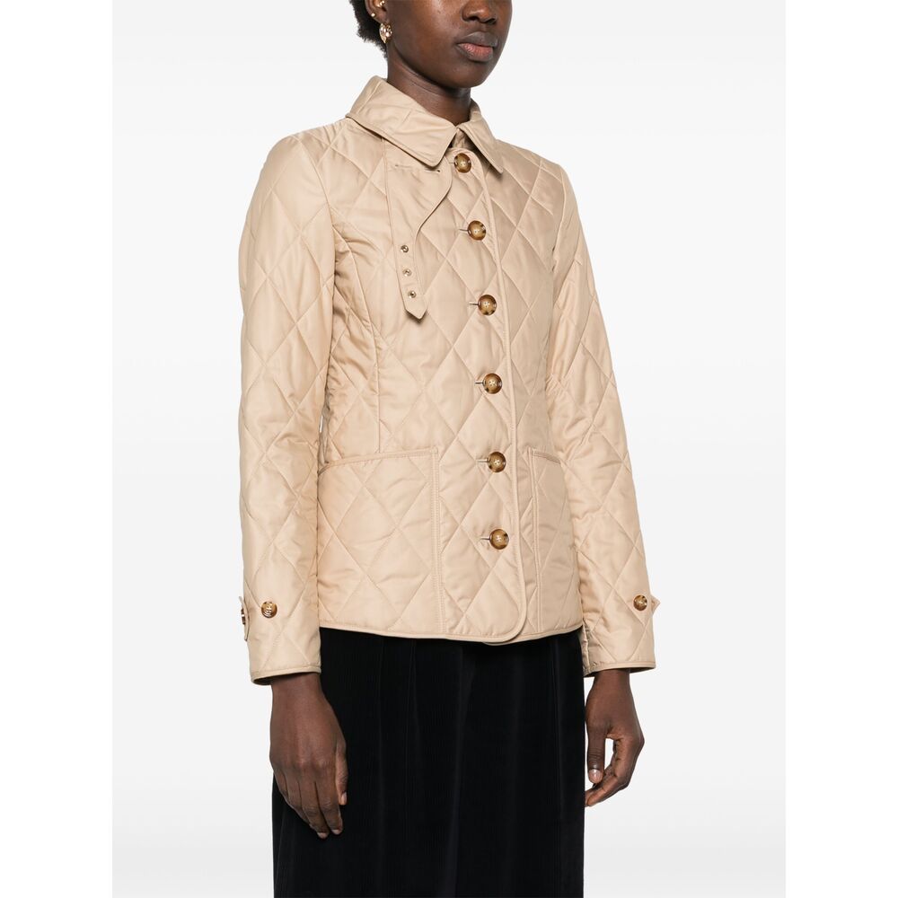 Burberry Neutrals Jackets - Fitted Jackets Women BURBERRY