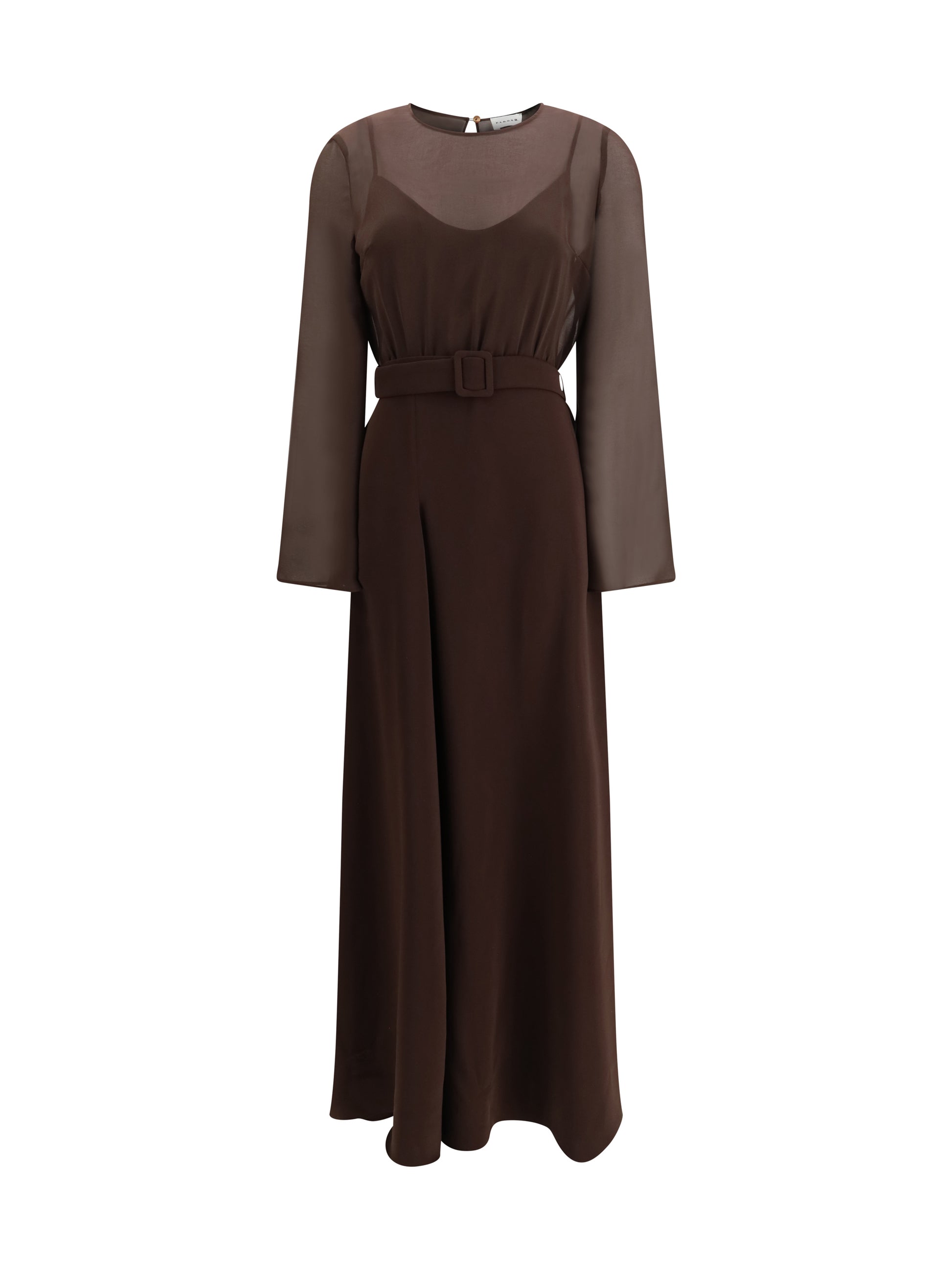 P.A.R.O.S.H. Women Long Belted Dress P.A.R.O.S.H.
