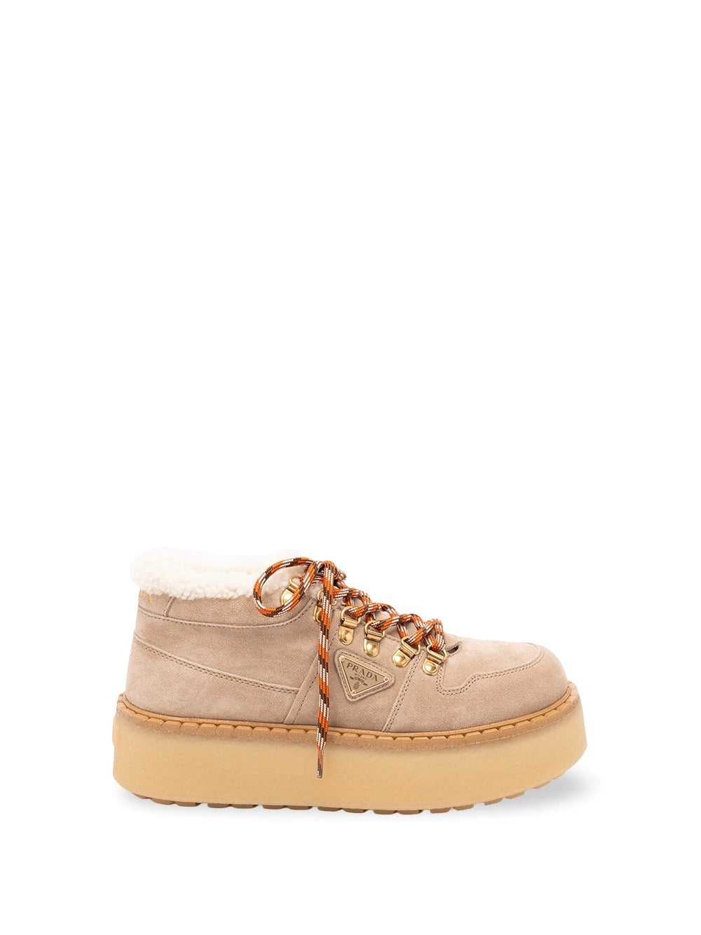Prada Women Suede Lace-Up Shoes PRADA
