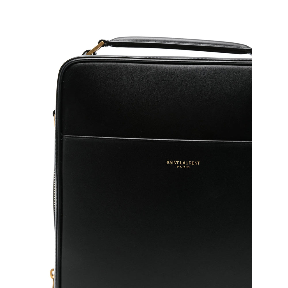 Saint Laurent Black Shoulder Bags Men SAINT LAURENT